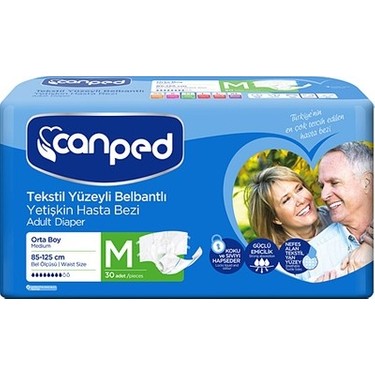 Bel Bantlı Hasta Bezi Medium 30'lu
